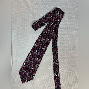 Disney Mickey Mouse Geometric Tie - Red and Blue